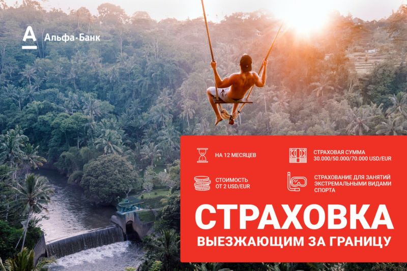 Страховка для путешественников от Альфа-Банка
